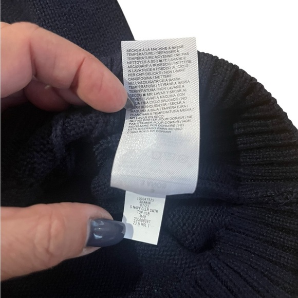 Janie and Jack Blue Cable Knit Teal Tartan Collar Sweater SZ 3 - Picture 9 of 13